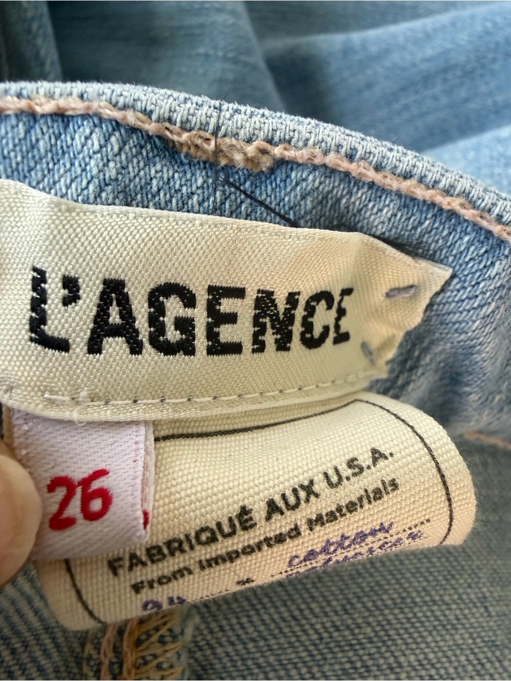 L'AGENCE Light Blue High-Rise Flare Jeans - Picture 3 of 9